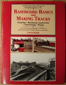 Booth, Trevor. 'Baseboard Basics and Making Tracks: Planning, Baseboard Construction, Track-Laying, Wiring', published by Silver Link Publishing in 2002 (reprint), paperback, 96pp, ISBN 1857940067. Condition: Very good, nice, clean copy, well looked-after. Has tiny spot of surface damage to cover near the base of the spine, but overall this is an excellent copy. Price: �9.95, not including p&p, which is Amazon's standard charge (currently �2.75 for UK buyers, more for overseas customers