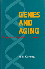Kanungo, M. S. 'Genes and Aging', published in 1994 in the United States by Cambridge University Press, in hardback, 322pp, ISBN 0521382998. Sorry, sold out, but click image to access a prebuilt search for this title on Amazon UK