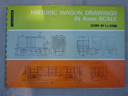 Roche, F. J. 'Historic Wagon Drawings in 4m Scale', published in 1975 in hardcover by Ian Allan, 4th impression, 0711001847, 38pp. Sorry, sold out, but click image to access prebuilt search for this title on Amazon